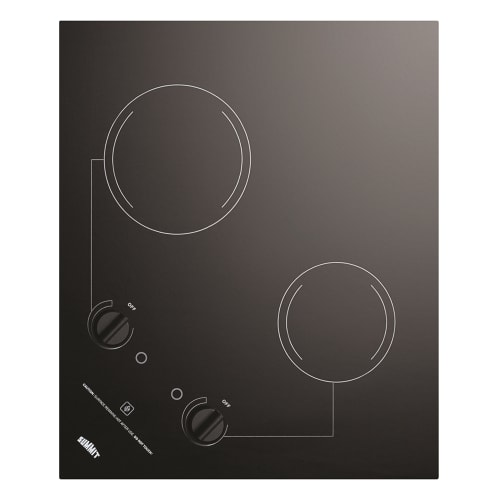 Summit 21.25" Radiant Cooktop, Black